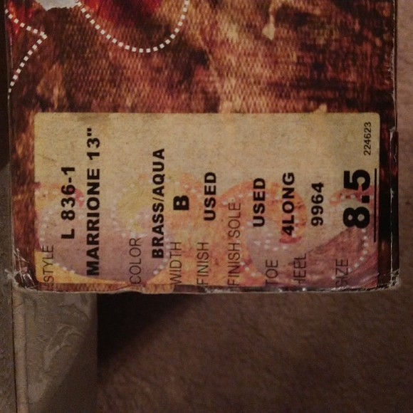 RARE OLD GRINGO BOOTS BNIB SZ 8.5 - Picture 5 of 5